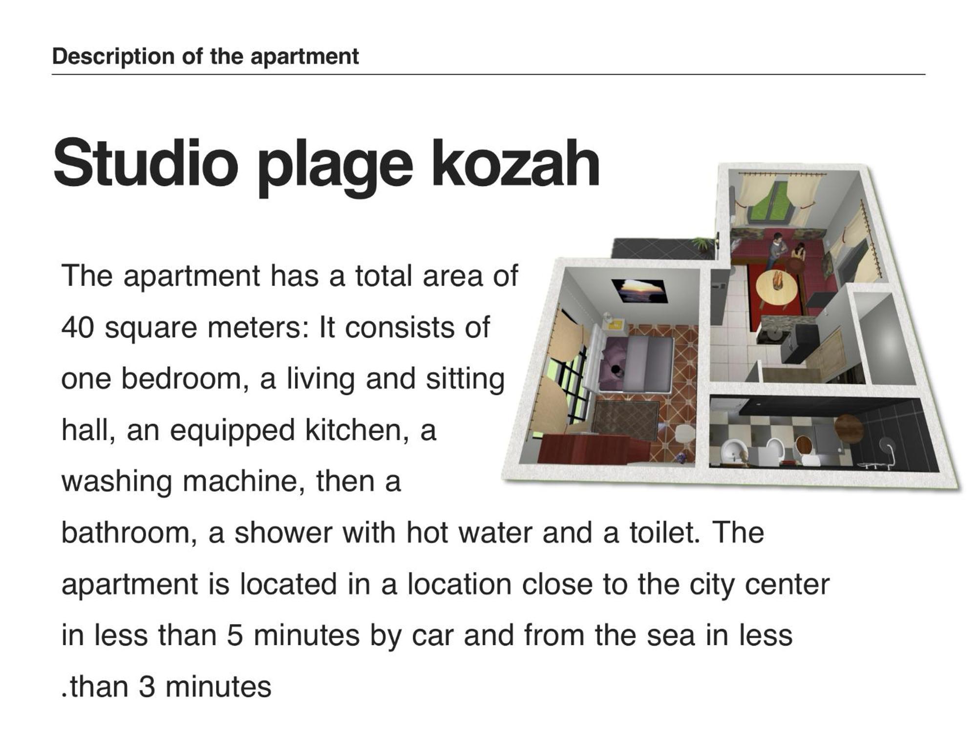 Studio Plage Kozah Tangier Exterior photo